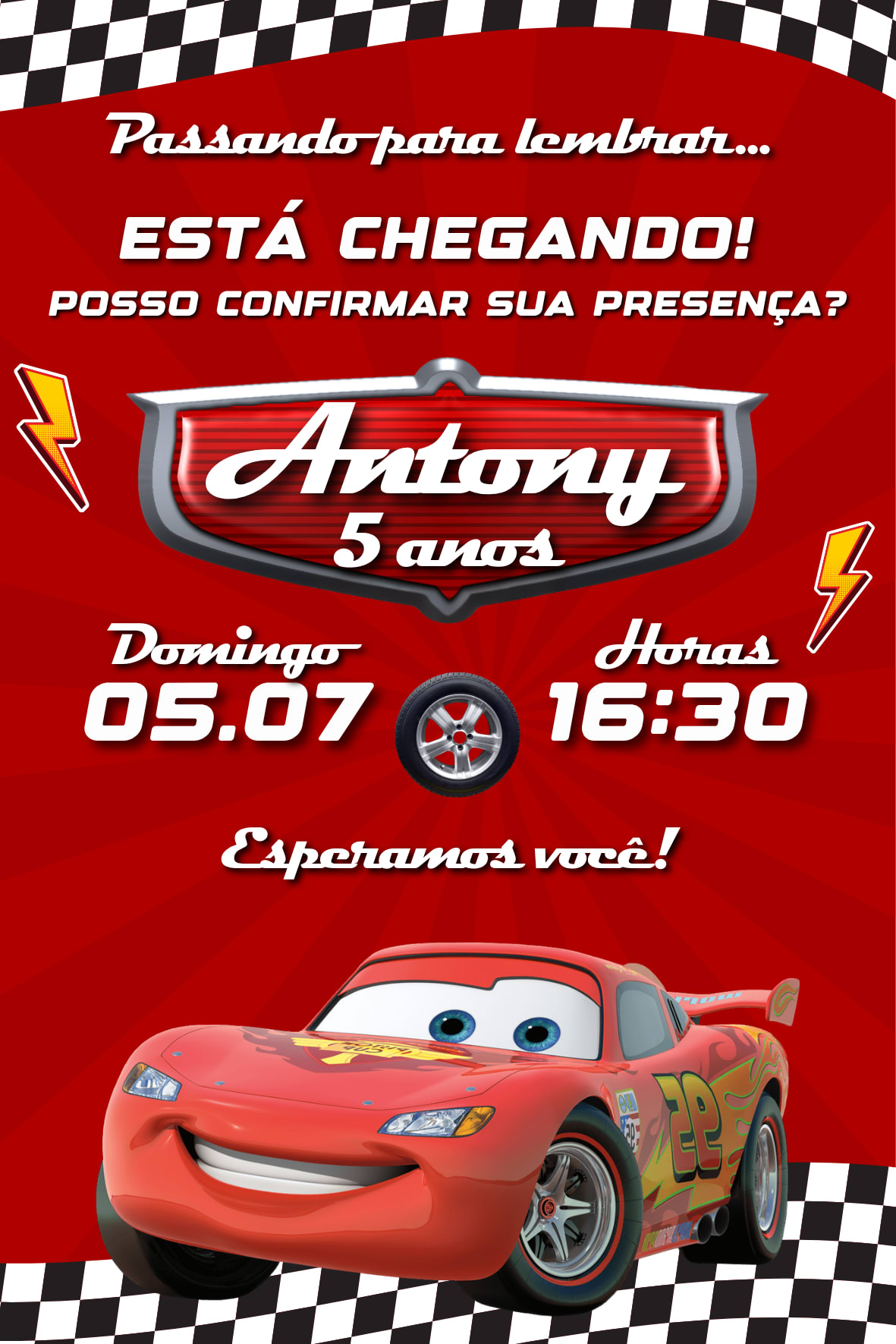 Lembrete - Carros — imagem principal